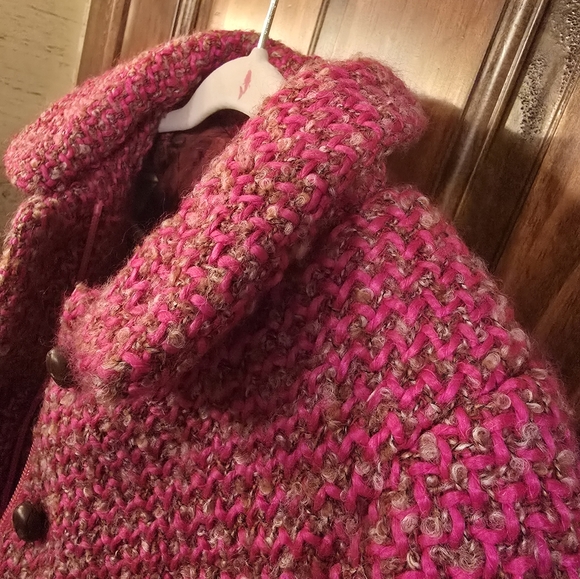 NWT - Kid's Claudette Coat - Fancy Wool Pink - US 4 - Picture 8 of 16